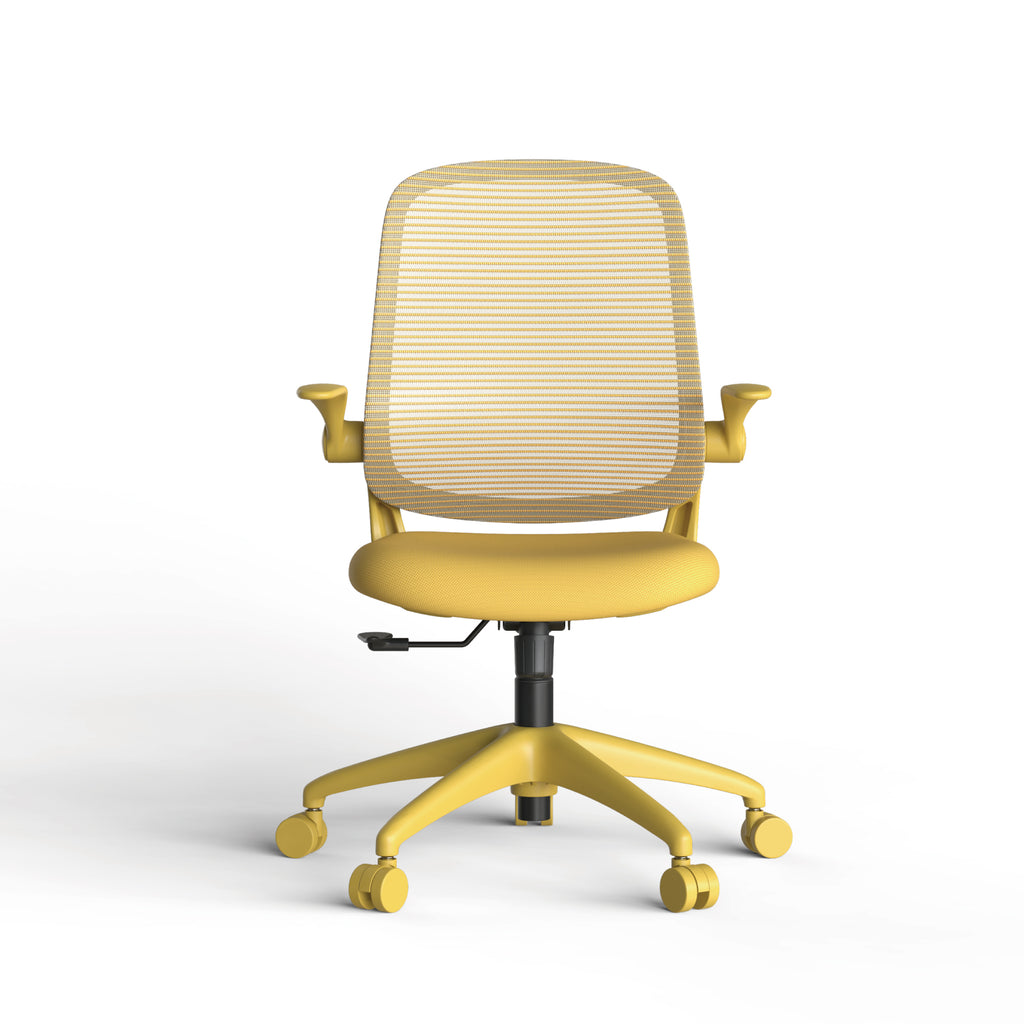 Ergonomic Color Office Chair 350LBS, Home Office, Mesh Back, Integrated Molded Foam, Comfortable Sitting, Flipping Armrest, F
