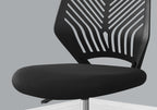 Office Chair, Adjustable Height, Swivel, Ergonomic, Computer Desk, Work, Juvenile, Black Mesh, Black Metal, Contemporary, Mod