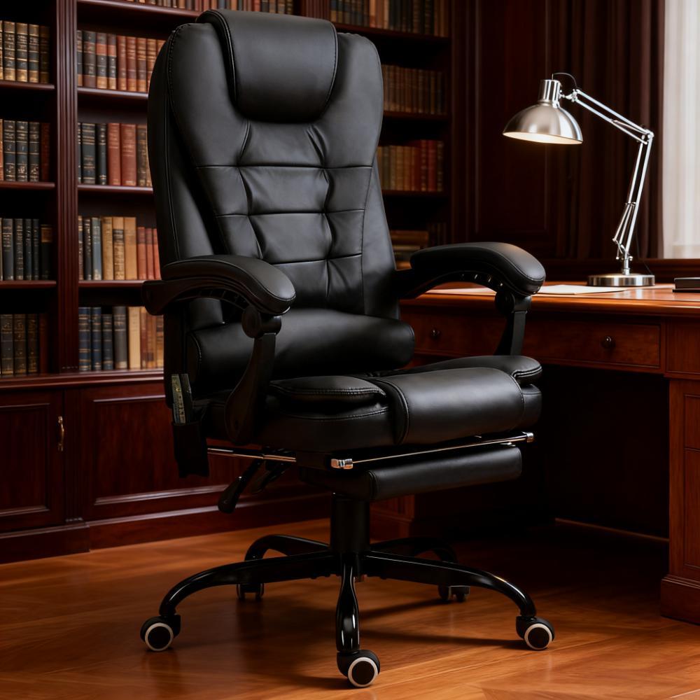 Massage Office Chair High Back Executive Recliner with Lumbar Support,Footrest,Reclining Back,Adjustable Heigh | Premium Home