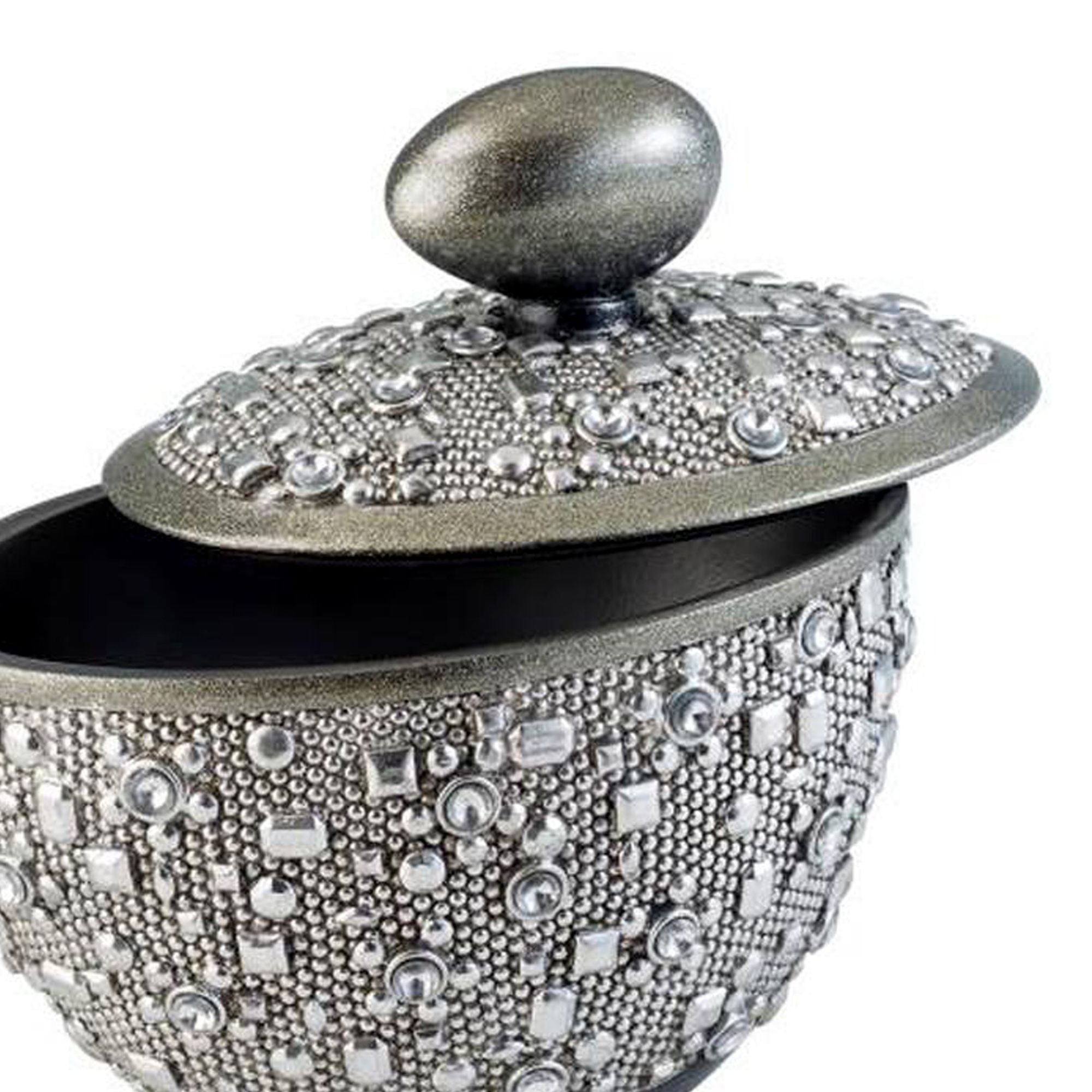 8' Tall Polyresin Decorative Jewelry Box' Twilight' with Silver finish - Grand Goldman Shop