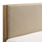 Vichy 2-Piece Rubberwood Bedroom Set, Platform Bed with Nightstand, Queen - Grand Goldman Shop