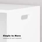 Open Toy Storage Box for Kids, White Wooden Organizer Bin for Plush Toys, Books, Nursery or Playroom Use - Grand Goldman