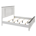 Clelane Wood Bedroom Set with Shiplap Panel King Bed, Dresser, Mirror, and two Nightstands - Grand Goldman Shop