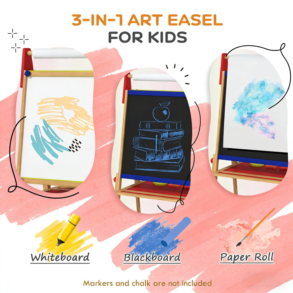 Kids Easel,3 in 1 Easel for Kids | Premium Home Decor - Grand Goldman