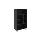 Bellagio 40' Tall Four-Tier Shelf Narrow Bookcase Black - Grand Goldman