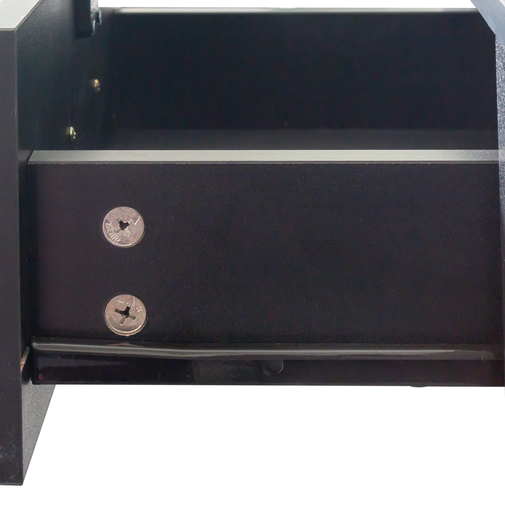 Black modern simple hair desk, multi-layer storage, large storage space - Grand Goldman Shop