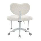 Artificial rabbit hair Meditation Chair Plus, Cross Legged Chair with Wheels, ADHD Chair, Criss Cross Desk Chair with Lumbar 