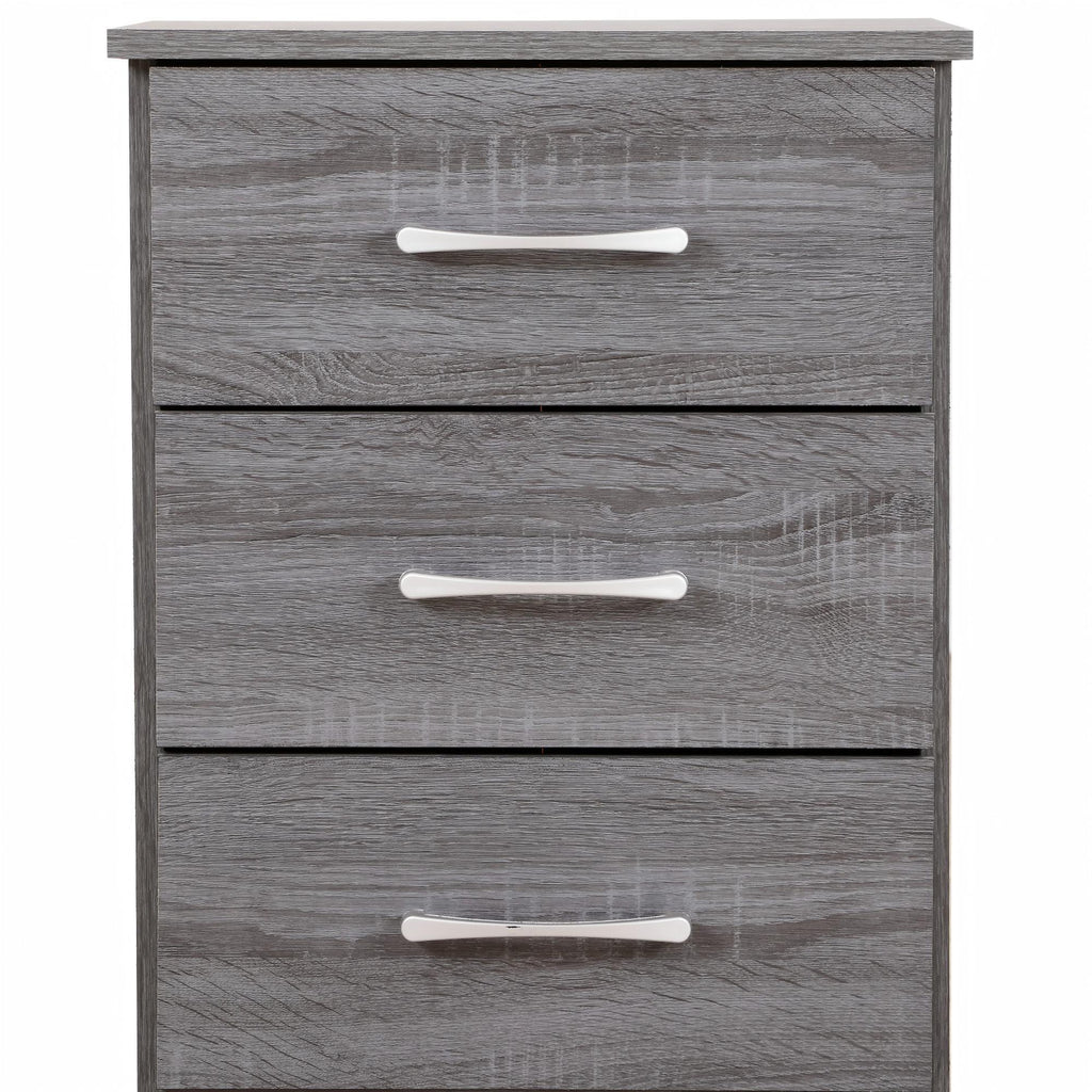 Chic Gray Contemporary Nightstand with Storage and Modern Design - Grand Goldman Shop
