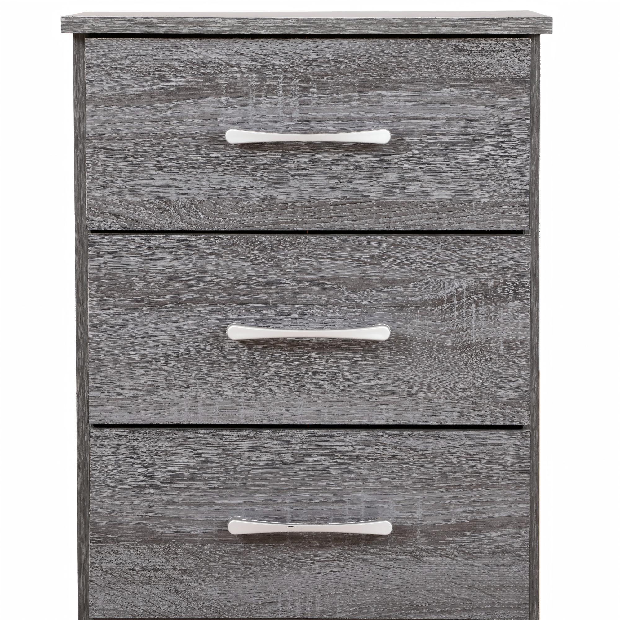 Chic Gray Contemporary Nightstand with Storage and Modern Design - Grand Goldman Shop