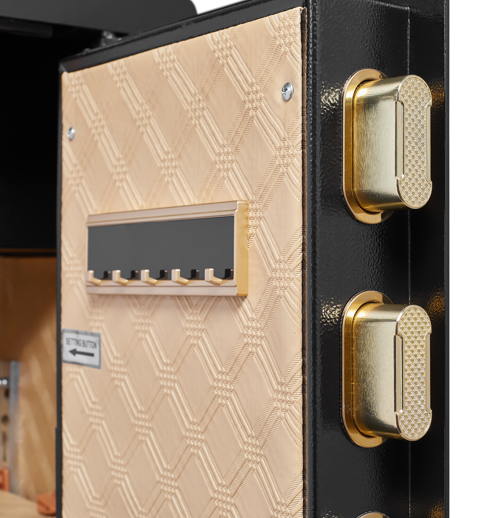 Security Electronic Steel Home Safe, Anti-Theft Digital Security Lock Box with Smart Alert System, Removable Shelf, Mute Func