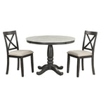 Orisfur. 5 Pieces Dining Table and Chairs Set for 4 Persons, Kitchen Room Solid Wood Table with 4 Chairs - Grand Goldman Shop