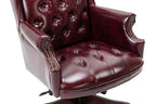 Executive Office Chair  Comfortable Desk Chair - Ergonomic Design - Thick Padded Seat and Backrest - PU Leather Desk Chair wi