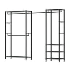 Clothing Garment Rack, Heavy Duty Clothes Rack, Freestanding Clothes Racks with Steel Frame, 800 lbs Load Capacity Closet Wardrobe with Storage Shelves for Bedroom, Clothing Store, Hallway - Grand Goldman Shop
