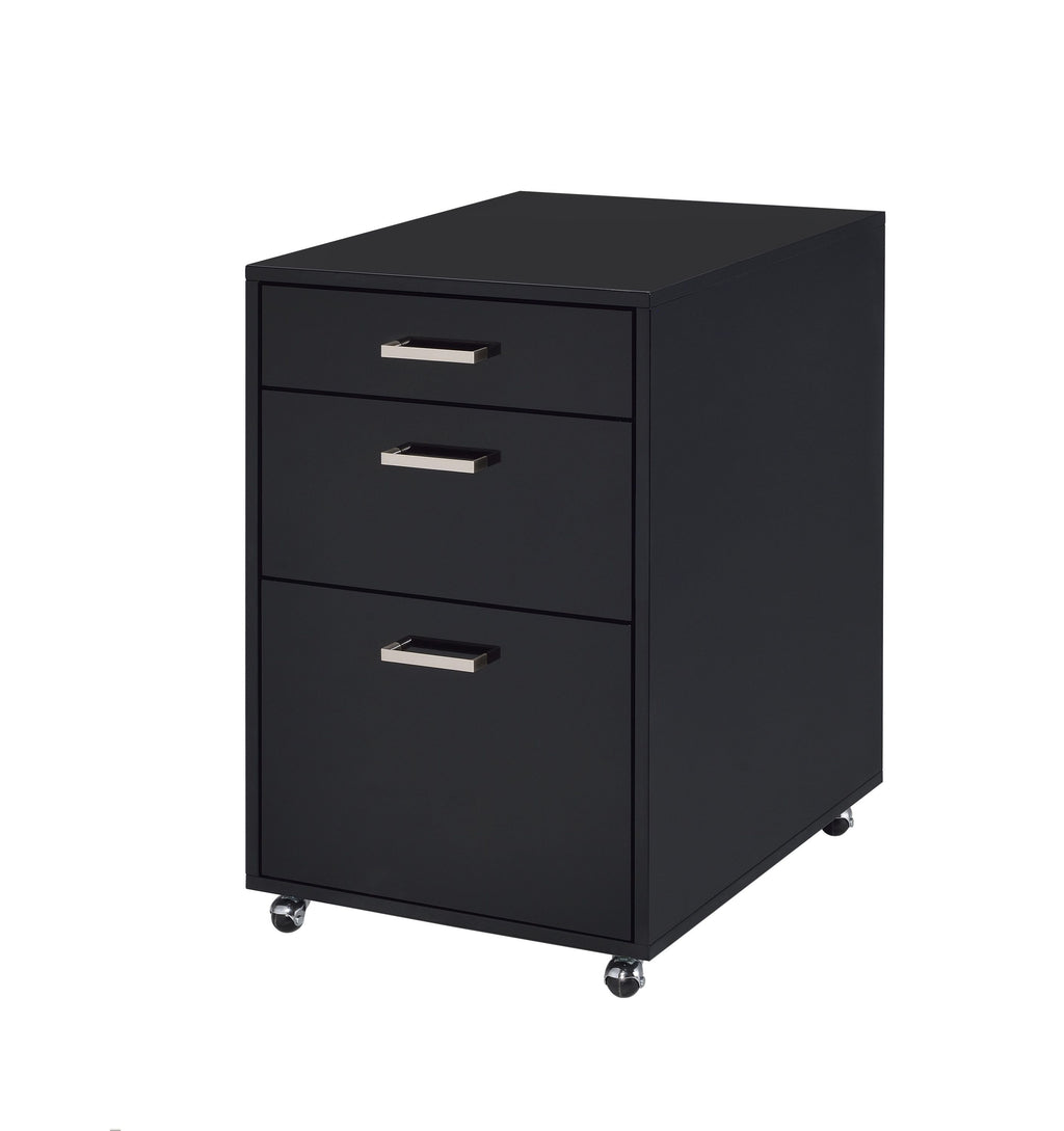 Coleen Black High Gloss & Chrome Finish Cabinet | Premium Home Decor - Grand Goldman