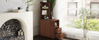 End Table with Drawers, Corner Table with Open Shelves, Tall Side Table for Bedroom and Corner(Expect Arrival Date 2025/4/16) - Grand Goldman Shop