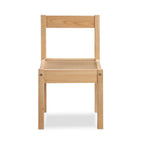 Della 3-Piece Solid Wood Kids Table & Two Chair Set, Natural | Premium Home Decor - Grand Goldman