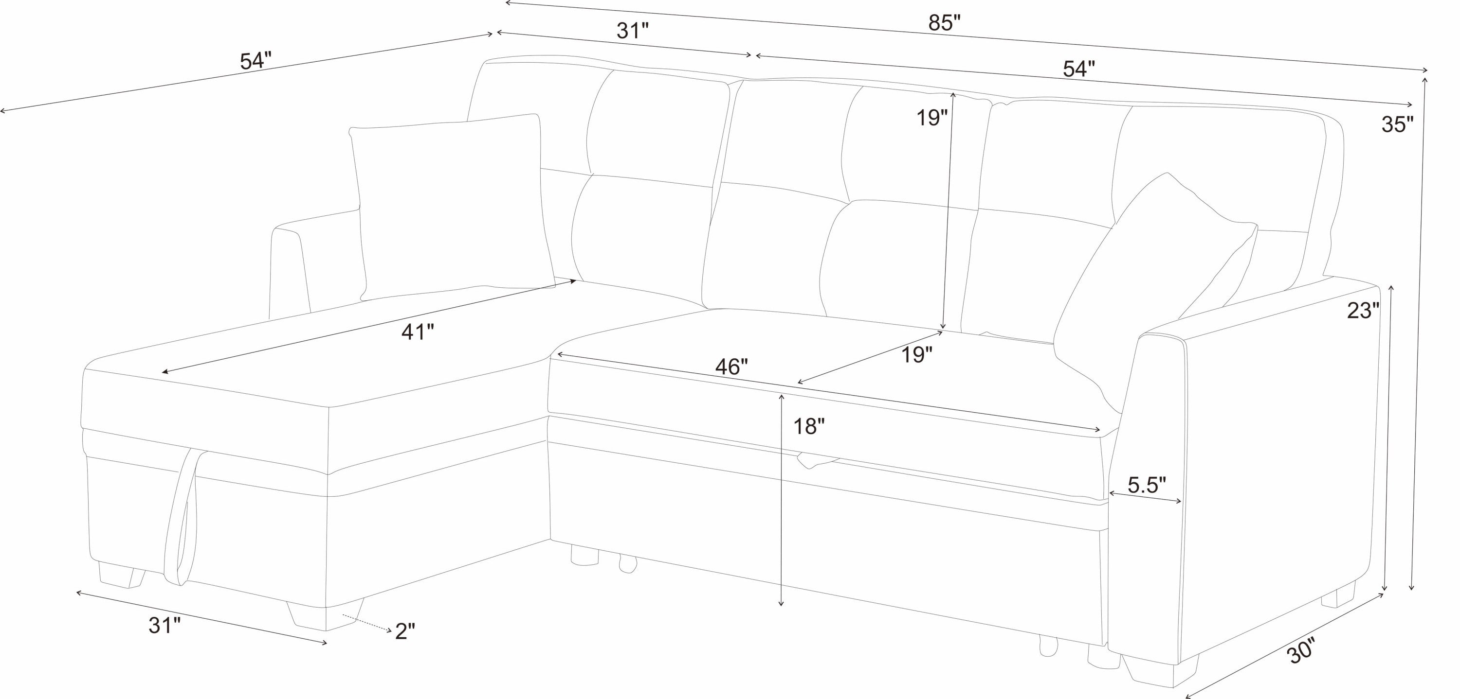Modular Sleeper Sectional Sofa with Storage - Grand Goldman Shop