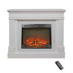 44' Electric Fireplace with Mantel for Living Room or Bedroom,23' Fireplace Insert Heater, Realistic Log and Flame Effect, Remote Control, Timer - Grand Goldman Shop