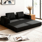 78 Inch Convertible Sleeper Sofa Bed, Futon Boneless Couch Lounge Loveseat with Pull Out Bed, No Assembly Required - Grand Goldman Shop