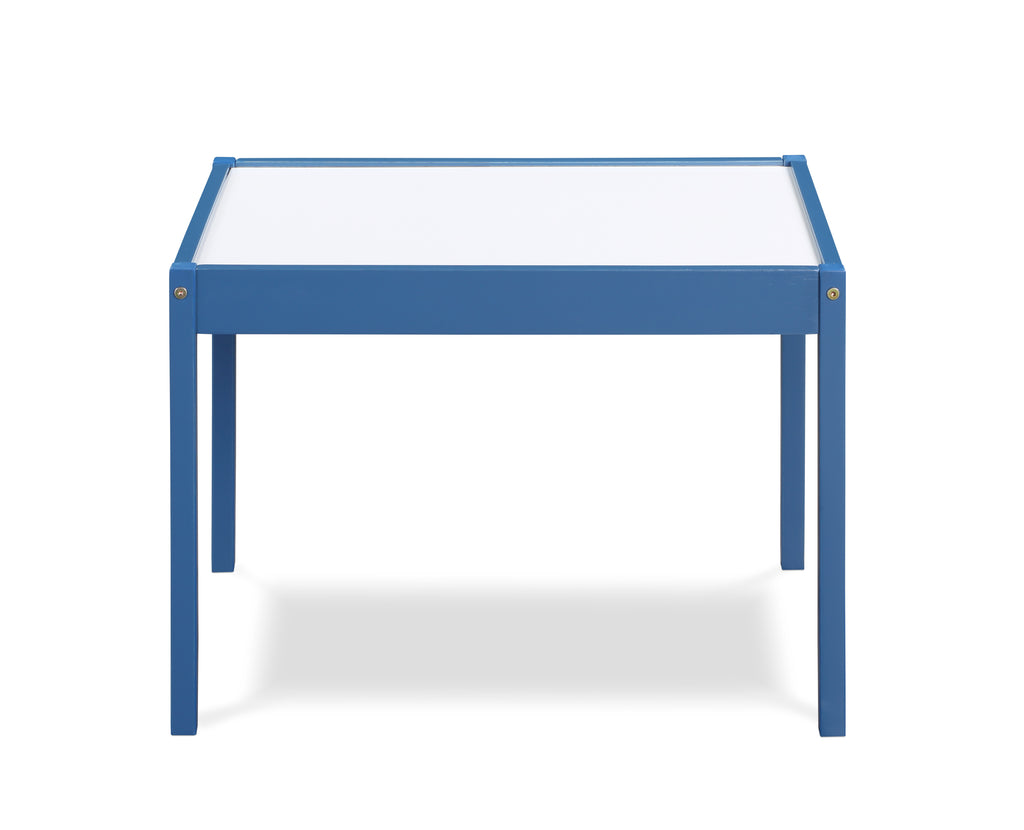 Gibson 3-Piece Dry Erase Kids Table & Two Chair Set, Dark Blue | Premium Home Decor - Grand Goldman