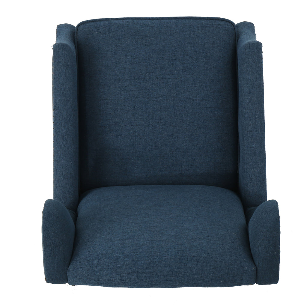 Westeros Wing Back Fabric Upholstered Recliner - Grand Goldman Shop