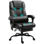 Vinsetto High Back Massage Office Chair with 6 Vibration Points, PU Leather Reclining Computer Chair, Ergonomic Office Chair 