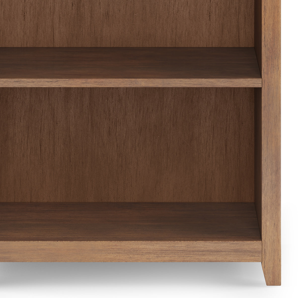 Amherst 30 inch Solid Wood 5 Shelf Bookcase in Rustic Natural Aged Brown - Grand Goldman