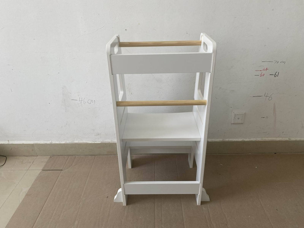 Kids Standing Tower, Child Kitchen Step Stool Toddler Wood Stepping Stool - Children's Montessori Stool - Adjustable Height, 