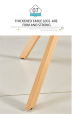 Modern Minimalist StyleDining Table MDF Anti-Scratch Top Metal Shelf Metal Heat Transfer Legs Leveling Feet For Dining Room Kitchen Office Table X 1(White) - Grand Goldman Shop