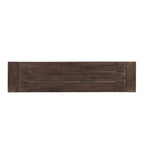 Tranquilizer Outdoor Acacia Wood Bench with Slat Panel Design, Dark Brown and White - Grand Goldman Shop