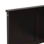 Espresso Platform Storage Bed with 2 Wheel-Base Drawers, Twin Size Frame, Pine Wood and MDF Construction - Grand Goldman Shop