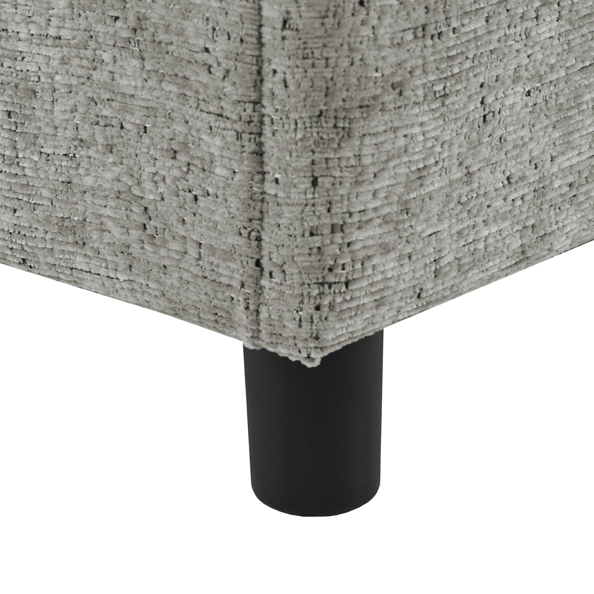 Versatile Light Grey Chenille Sectional Sofa Bed with Storage, Cup Holders & Charging Ports, 109.9' - Grand Goldman Shop