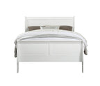 Louis Philippe White Finish 2PCS Bedroom Set (E. King) - Grand Goldman Shop