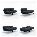 Black Convertible Folding Modern sofa Bed - Grand Goldman Shop