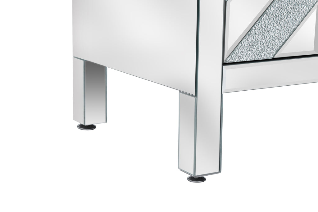 Storage Cabinet with Mirror Trim and M Shape Design Spliced Combination For Living Room, Dining Room, Entryway, Kitchen - Grand Goldman Shop