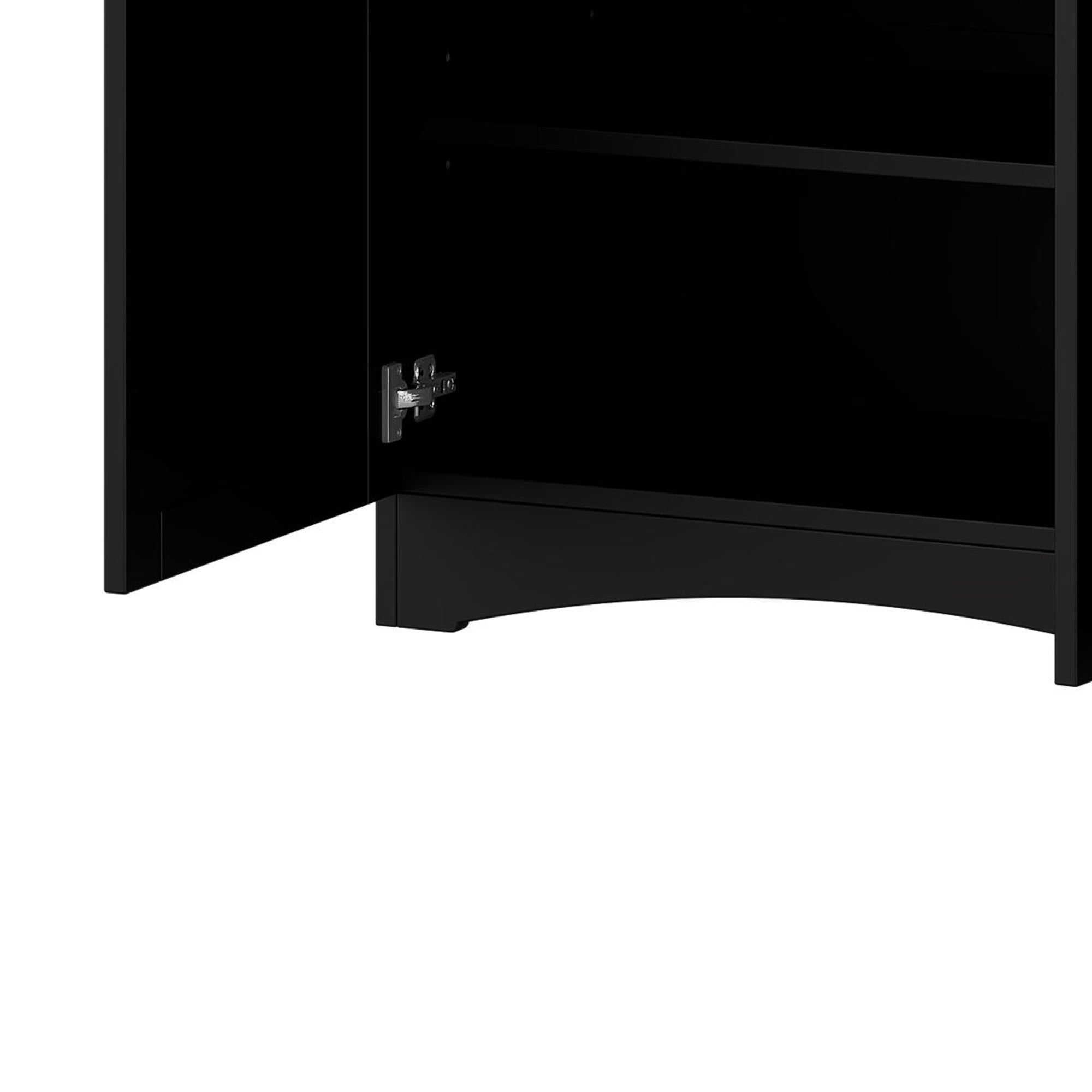 ON-TREND Farmhouse TV Stand with 2 Drawers for TVs Up to 70', Versatile Wood Grain Sideboard with Adjustable Shelves, Mid-Century Buffet Cabinet with Rustic Handles for Living Room/Bedroom, Black - Grand Goldman Shop
