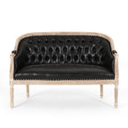 French Country Chesterfield Style Tufted Loveseat - Grand Goldman Shop