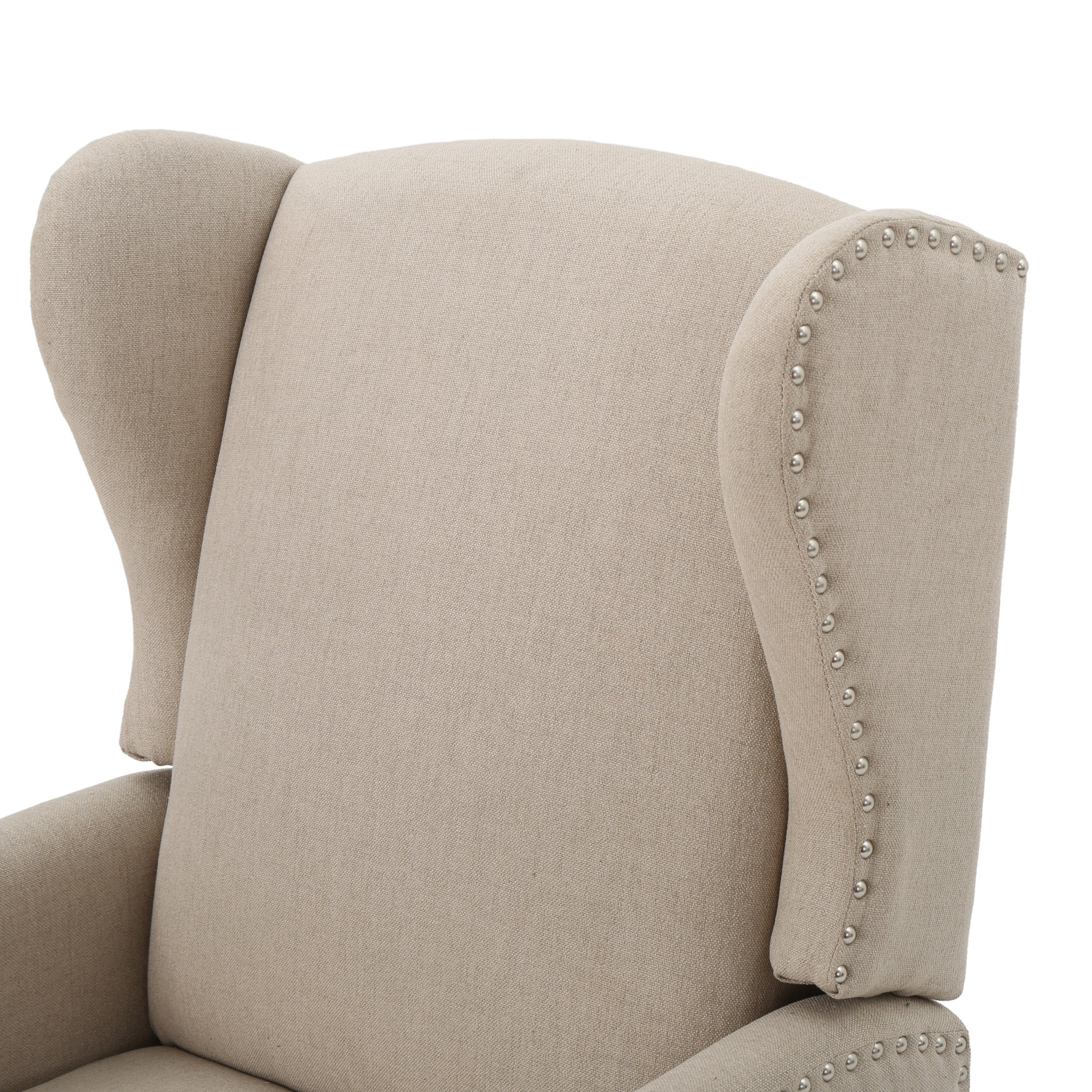 Westeros Wing Back Fabric Upholstered Recliner - Grand Goldman Shop