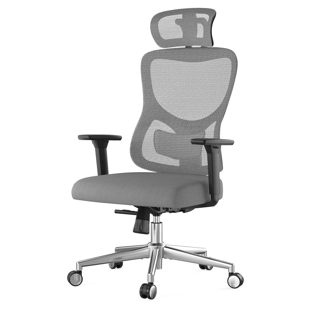 Ergonomic Office Chair,Mesh Desk Chair with Adjustable Lumbar Support and Headrest,Comfy Computer Chair with 3D Armrest Recli