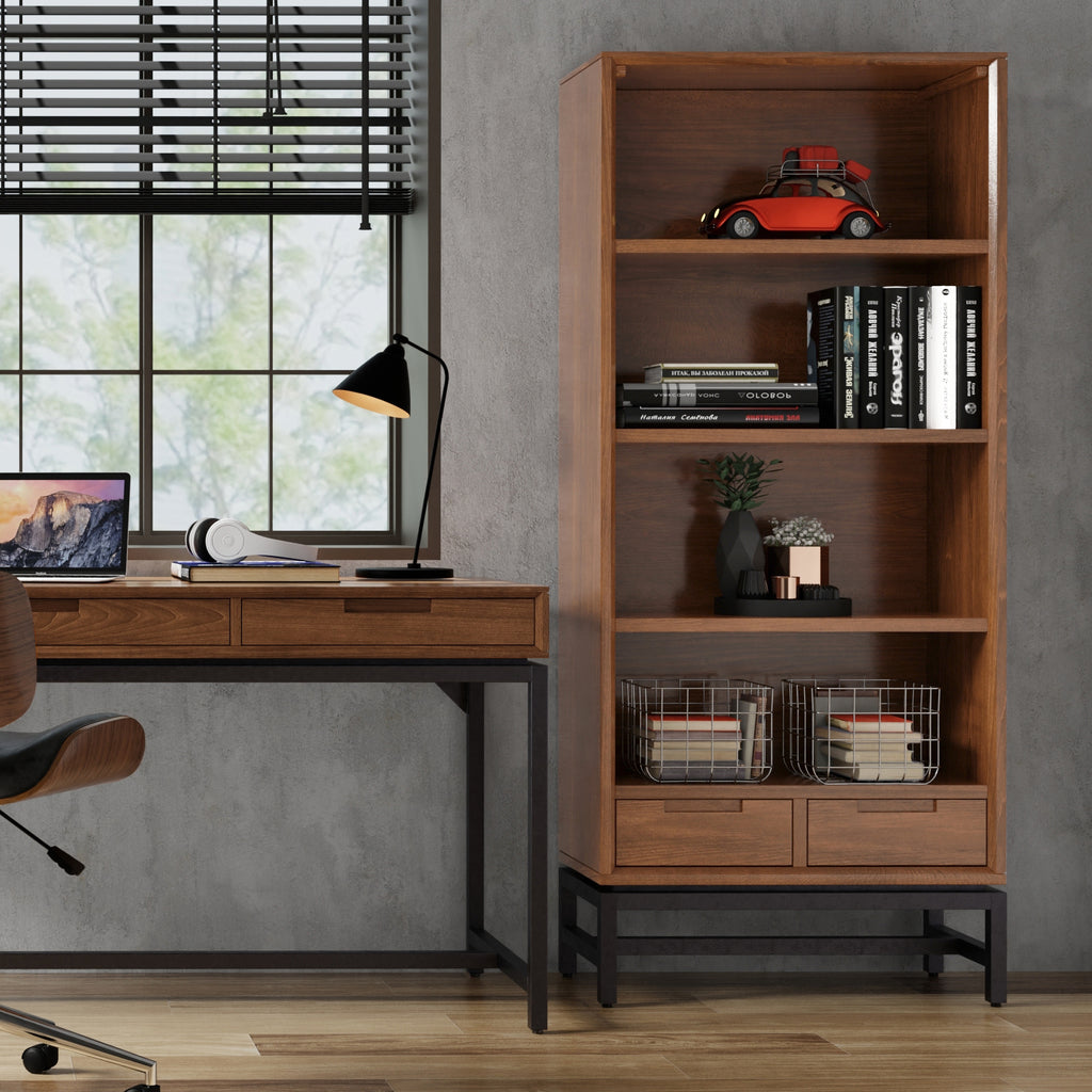 Banting Mid Century Bookcase | Premium Home Decor - Grand Goldman