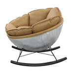 Pippin Morocco Top Grain Leather Rocking Chair - Grand Goldman Shop
