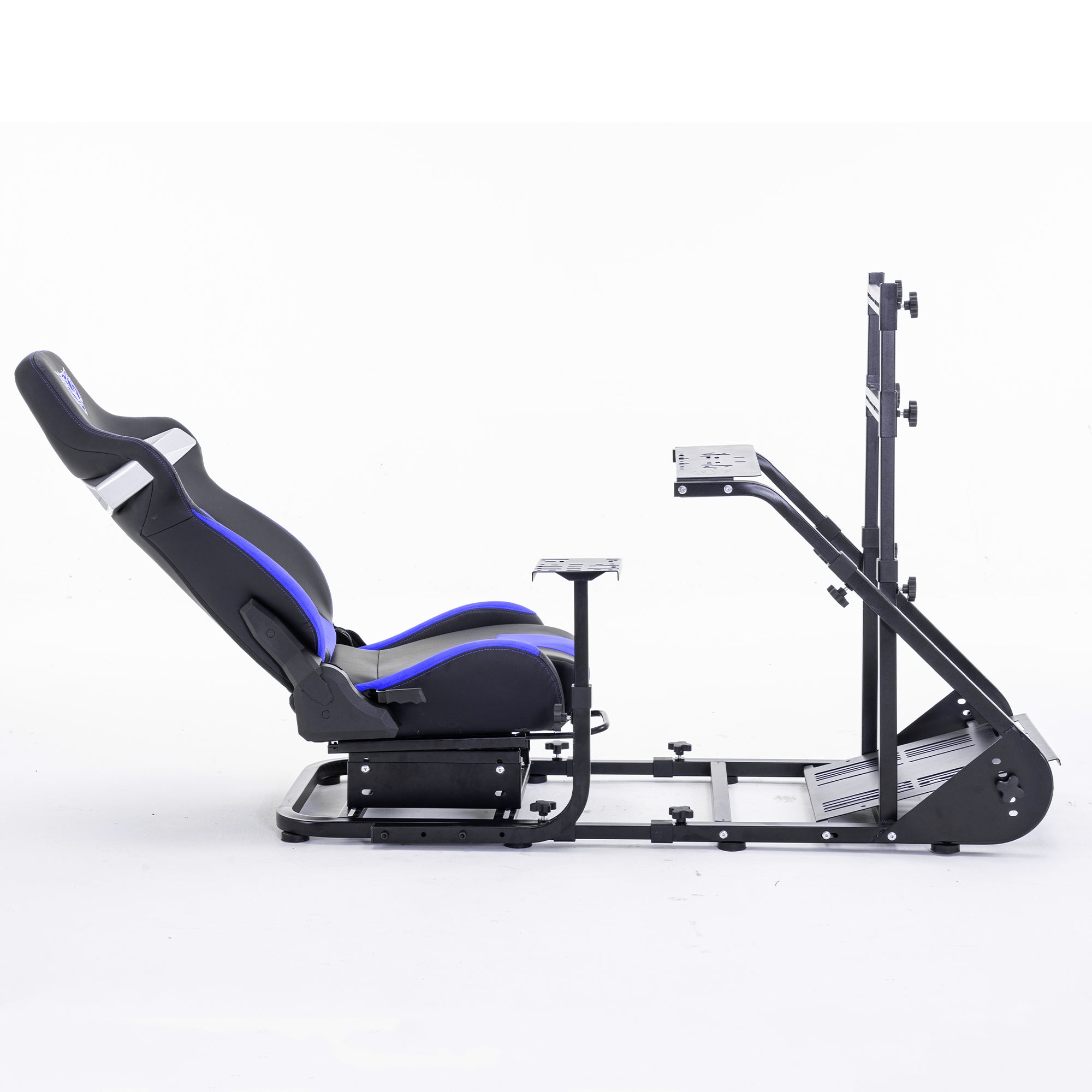Enhanced and stable racing wheel cockpit, compatible with Fanatec, PXN, Thrustmaster, and Logitech adjustable driving simulat