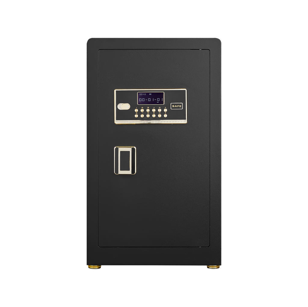 Security Electronic Steel Home Safe, Anti-Theft Digital Security Lock Box with Smart Alert System, Removable Shelf, Mute Func