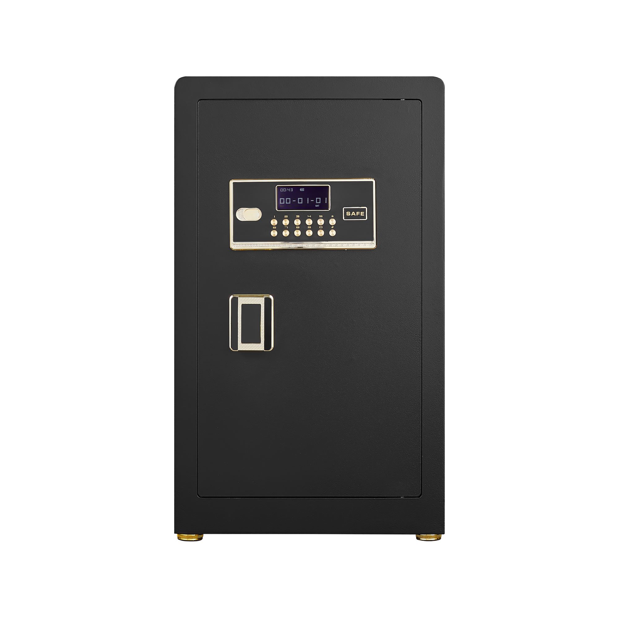 Security Electronic Steel Home Safe, Anti-Theft Digital Security Lock Box with Smart Alert System, Removable Shelf, Mute Func
