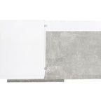 ON-TREND Unique Shape TV Stand with 2 Illuminated Glass Shelves, High Gloss Entertainment Center for TVs Up to 88', Versatile TV Cabinet with LED Color Changing Lights for Living Room, Grey - Grand Goldman Shop