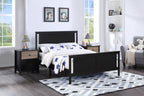 Connelly Reversible Panel Full Bed Black/Vintage Walnut | Premium Home Decor - Grand Goldman