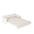 66' Queen Pull Out Sofa Bed, 3-in-1 Convertible Sleeper Sofa with Side Storage,Multi-Functional Velvet Loveseat Bed for Living Room - Grand Goldman Shop