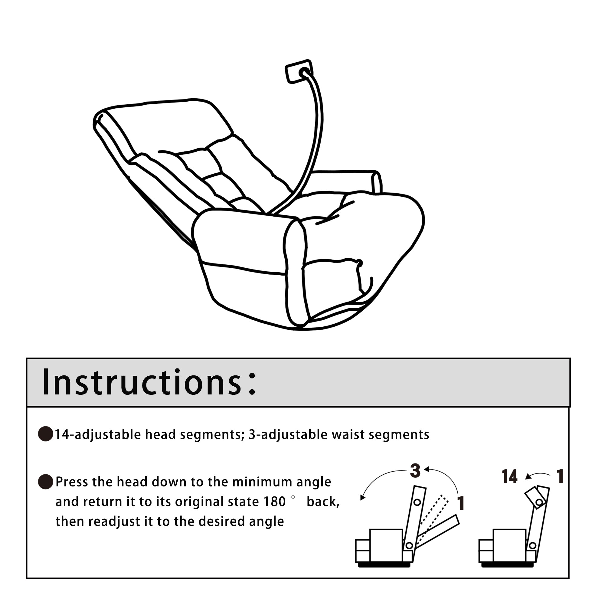 Adjustable Greay Swivel Lounge Chair with 360-Degree Rotating Seat and Headrest Support, Leisure Chair Deck Chair - Game Chair for Living Room - Grand Goldman Shop