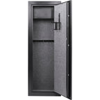Black Steel 7.87 Cubic Ft Keypad Rifle Safe with Advanced Locking Mechanism | Premium Home Decor - Grand Goldman