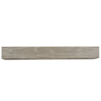 Rustic Wood Fireplace Mantel, Wall-Mounted & Floating Shelf for Home Decor, Gray, Solid Wood, 72 Inch - Grand Goldman Shop